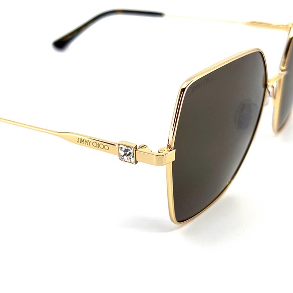 NWOT Jimmy Choo Gold Frame Sunglasses - Picture 3 of 15